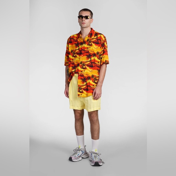 $1,350 SS24 NWT Balenciaga Minimal Tropical Short Sleeve Shirt - Picture 1 of 9